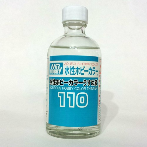 Mr Aqueous Hobby Color Acrylic Thinner 110ml T110 Gunze Sangyo GSI Creos Bottle